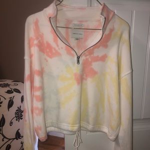 Tie dye crop sweater